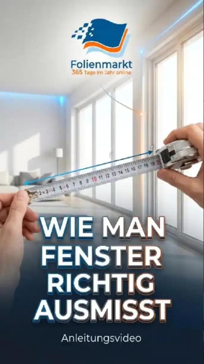 Fensterfolie richtig messen – Shorts Tutorial