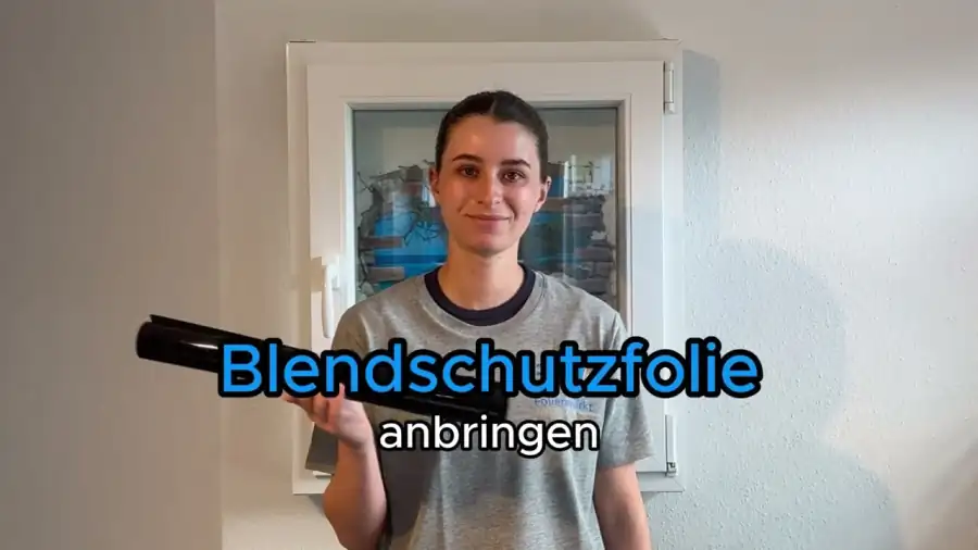 Blendschutzfolie montieren – YouTube Tutorial