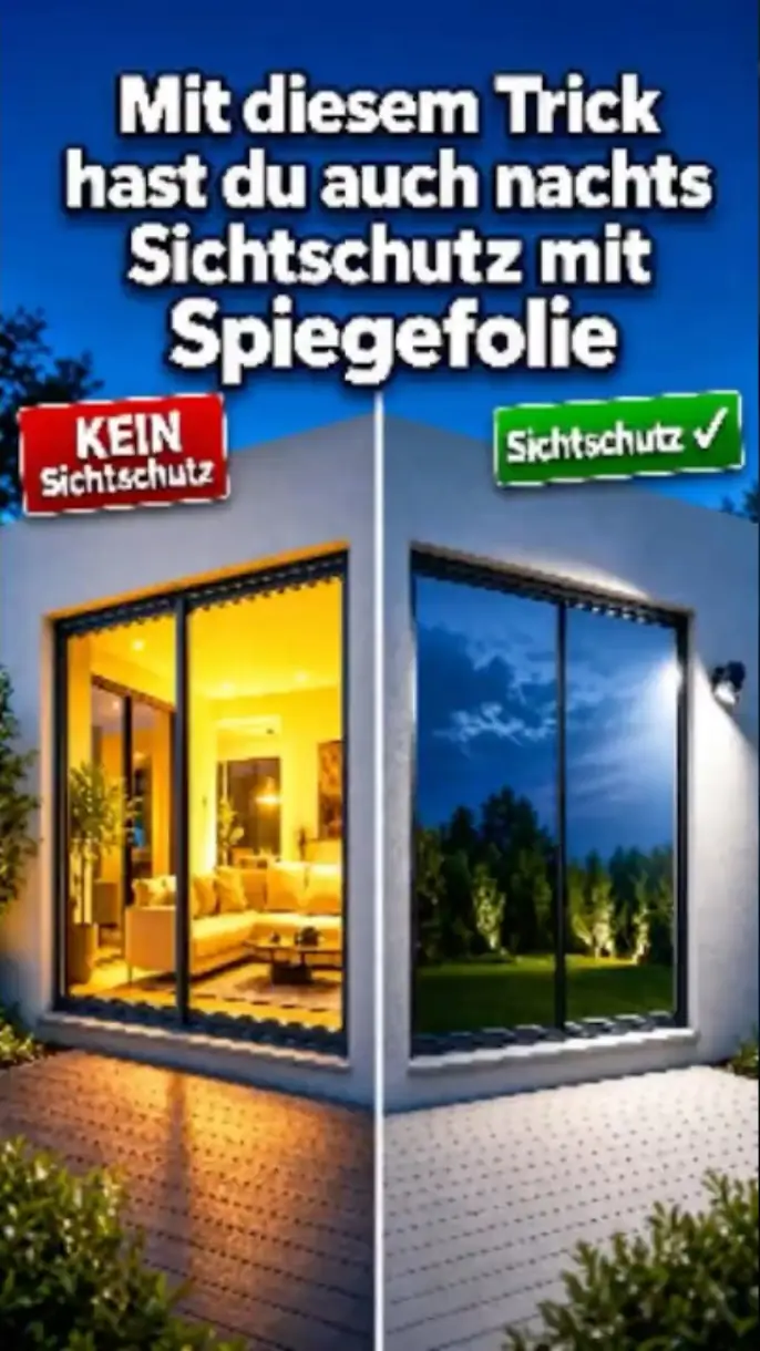 Spiegelfolie Nachts Trick – Shorts Tutorial