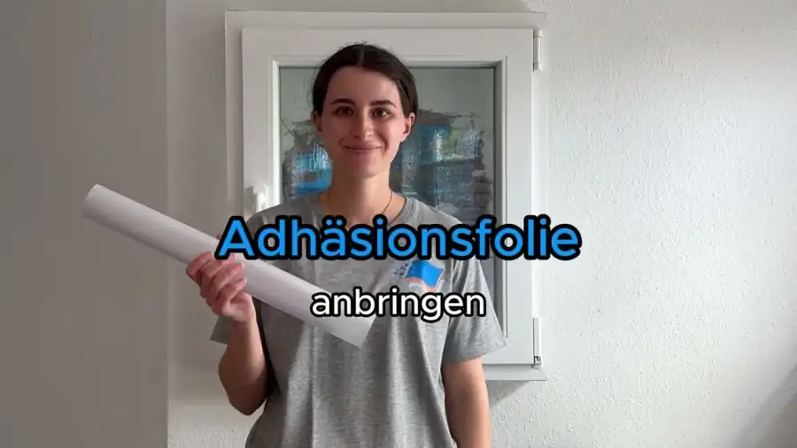 Adhäsionsfolie montieren – YouTube Tutorial
