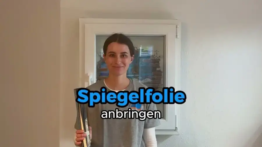 Spiegelfolie montieren – YouTube Tutorial