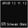 070 Schwarz glanz