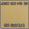 091 Gold matt