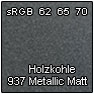 937 Holzkohle metallic matt