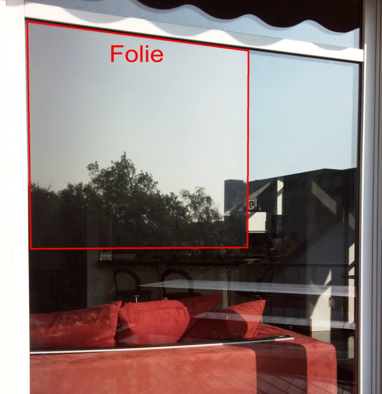 Sonnenschutzfolien Neutral 165 SR mittel Außenansicht 1