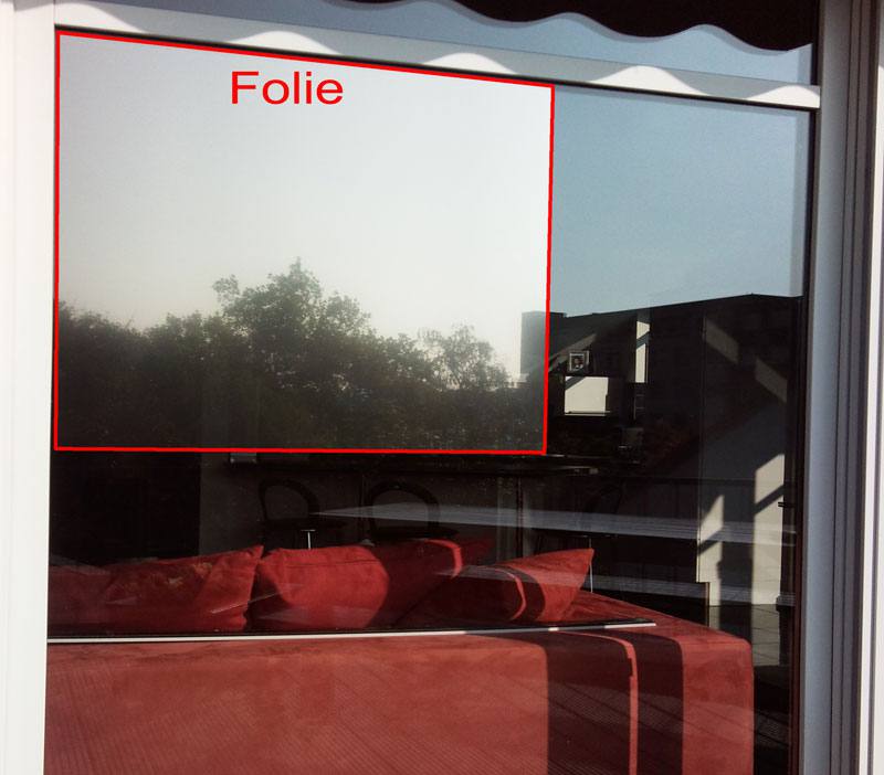 Sonnenschutzfolien Silber 70 SR mittel Außenansicht 1