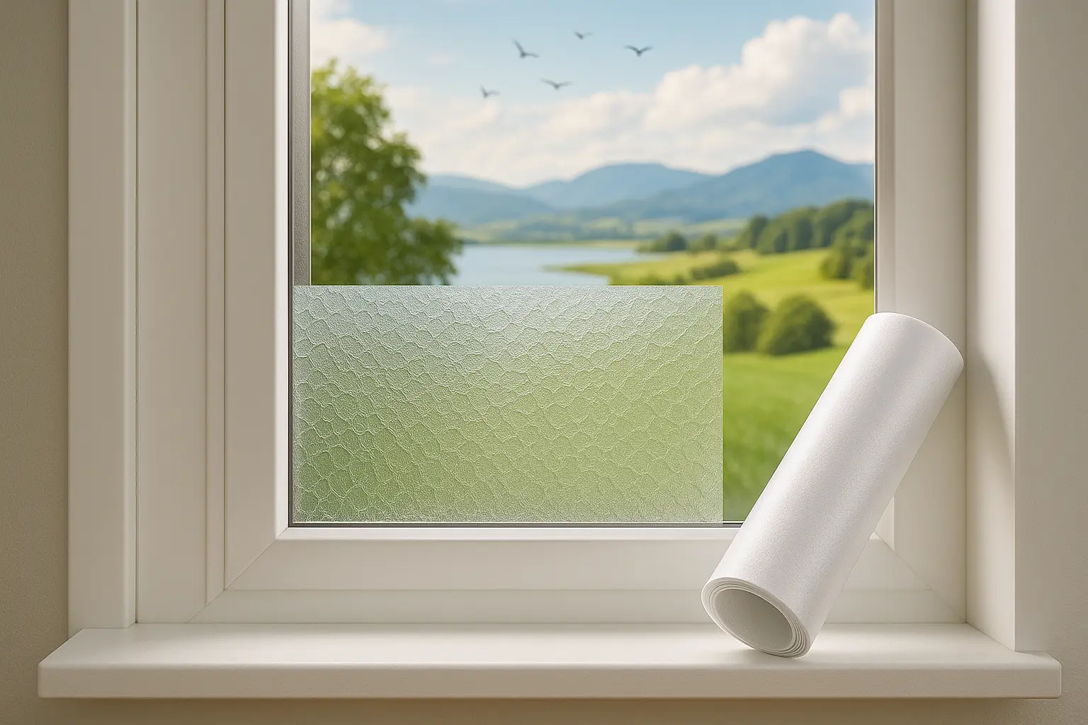 Selbstklebende Fensterfolie - Bild1