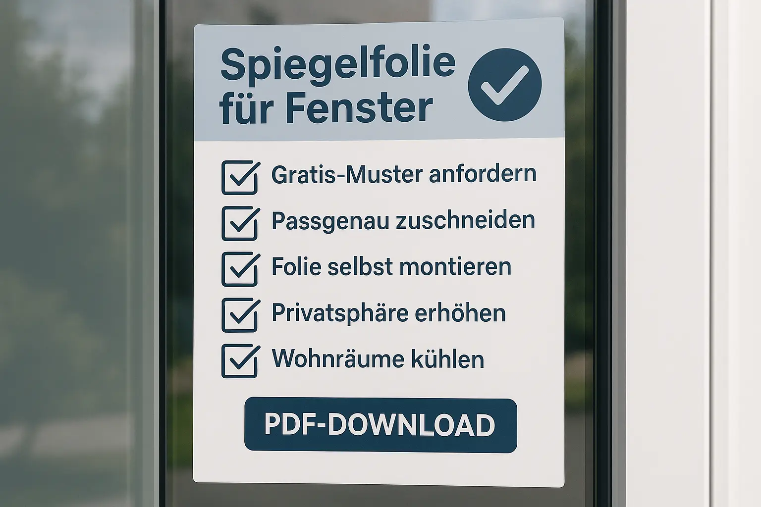 Spiegelfolie für Fenster - Bild3