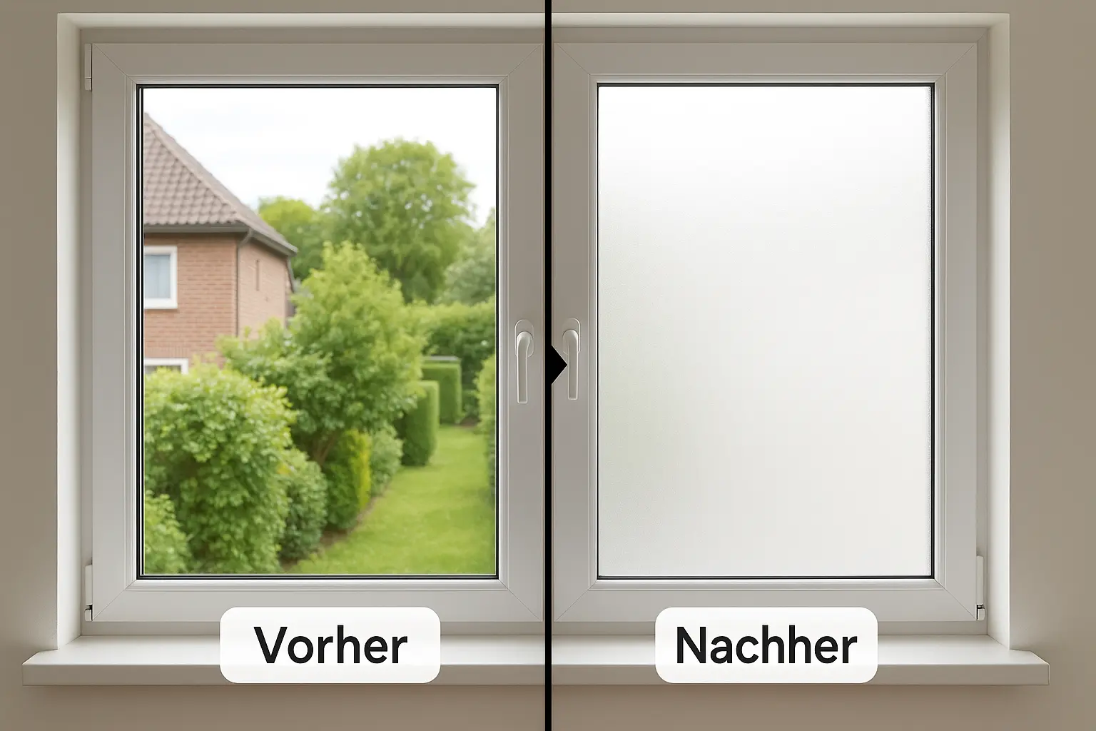 Sichtschutz Folie für Fenster: effektiver Fenster-Sichtschutz ohne Bohren