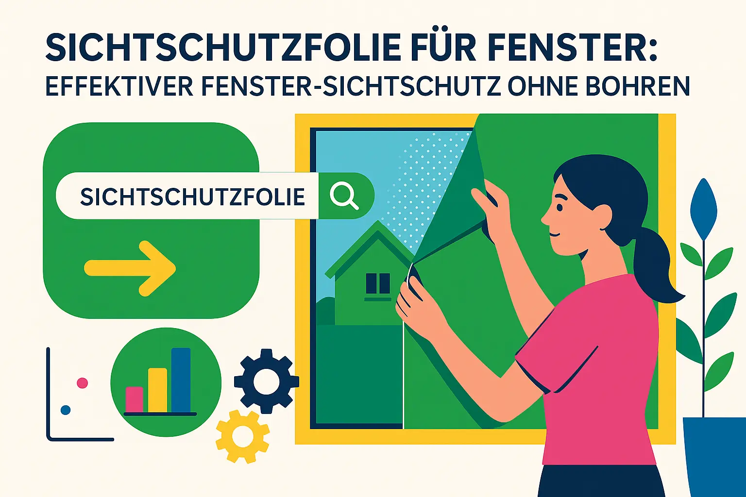 Sichtschutz Folie für Fenster: effektiver Fenster-Sichtschutz ohne Bohren