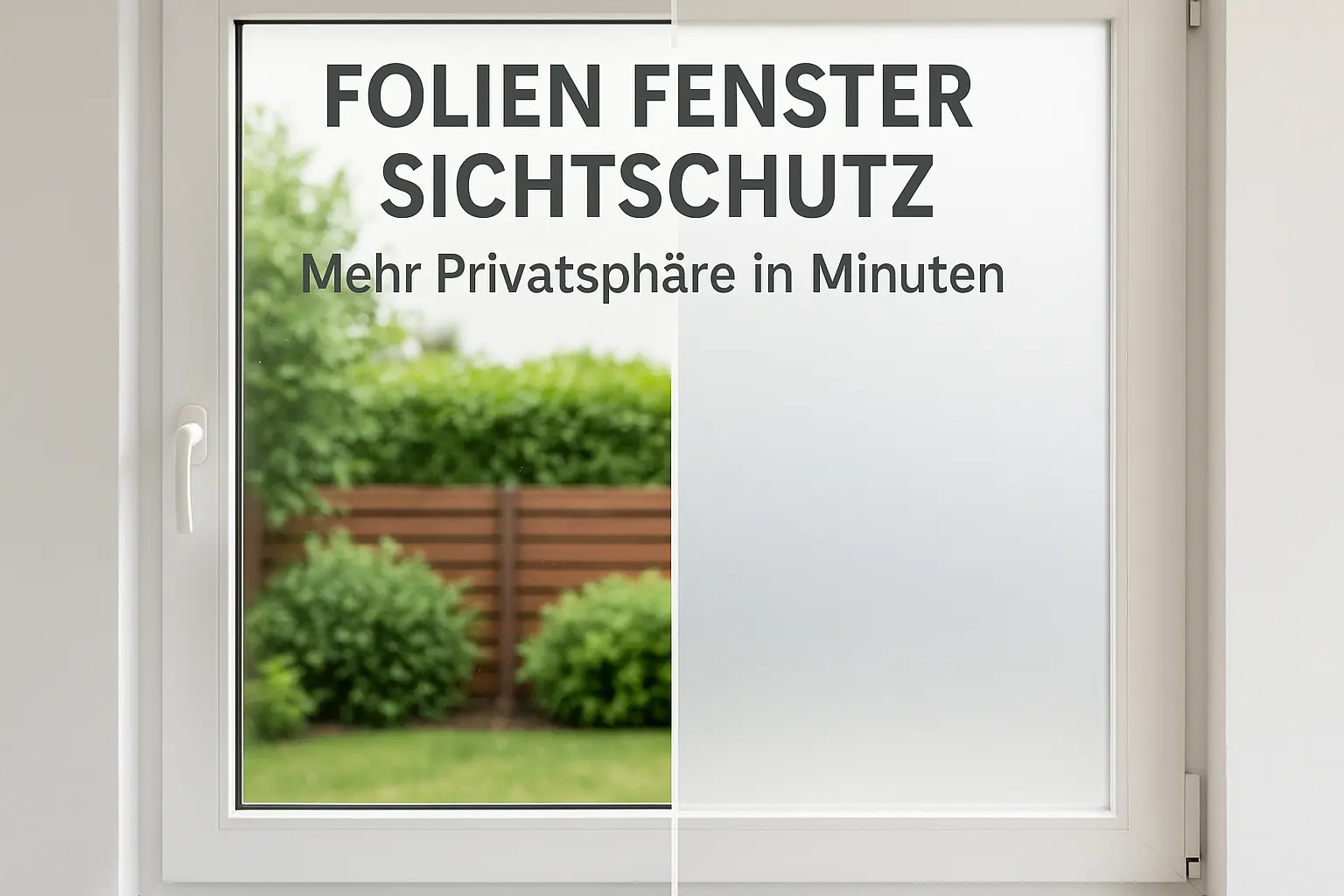 Folien Fenster Sichtschutz