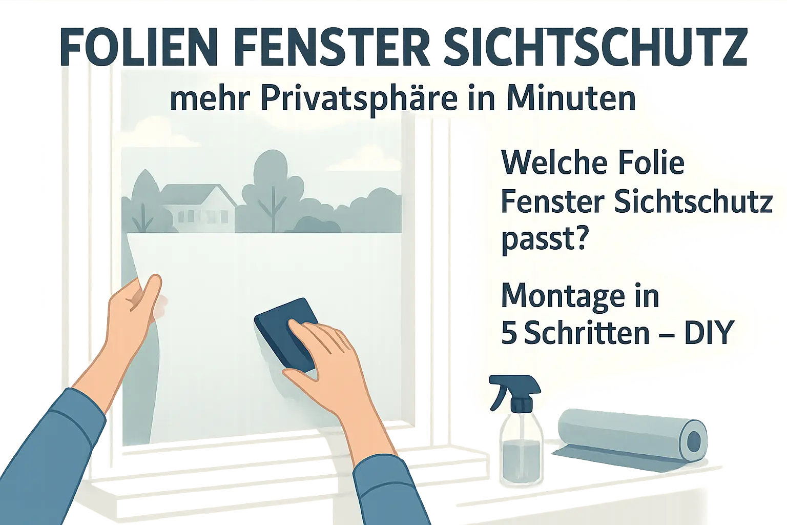 Folien Fenster Sichtschutz