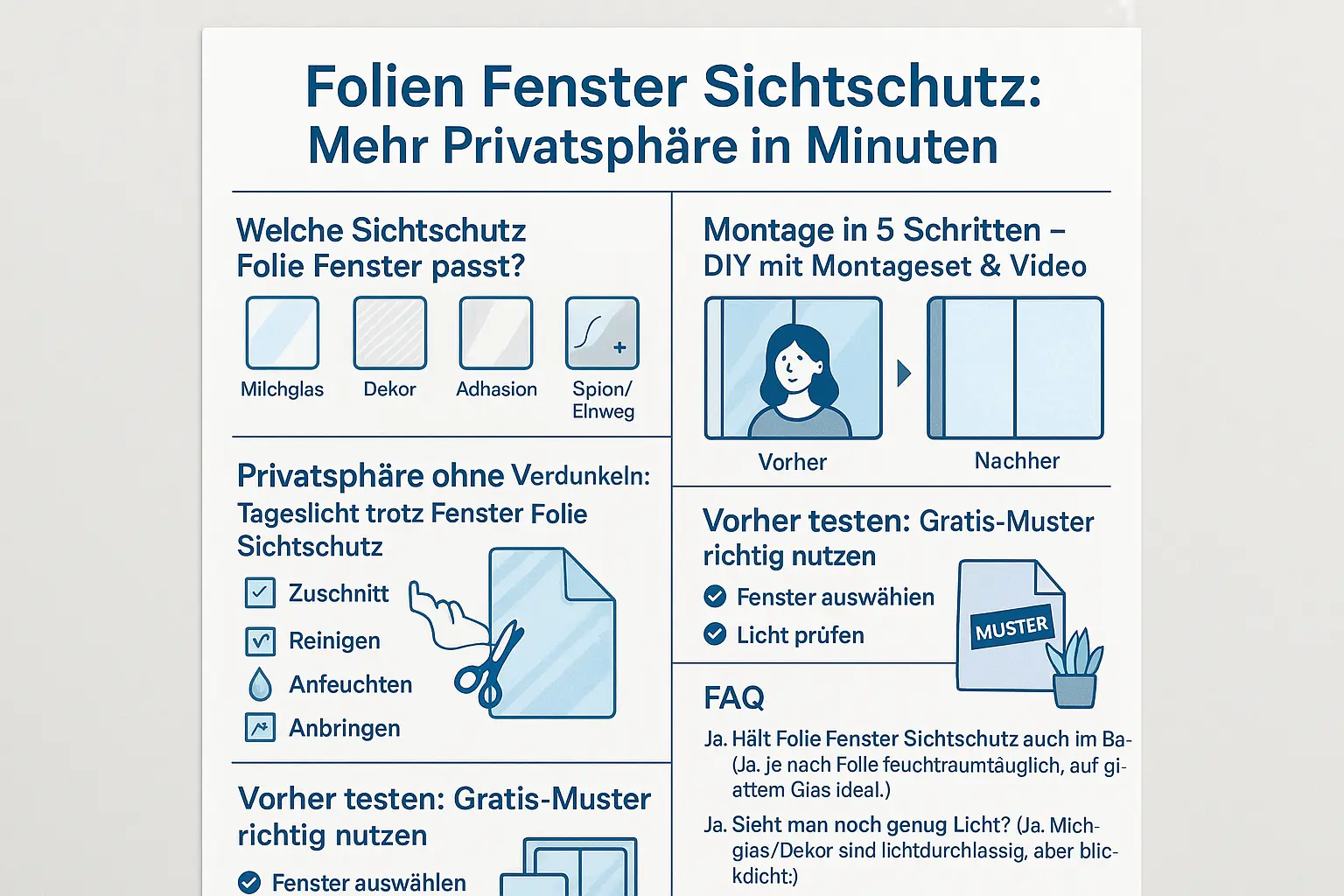 Folien Fenster Sichtschutz