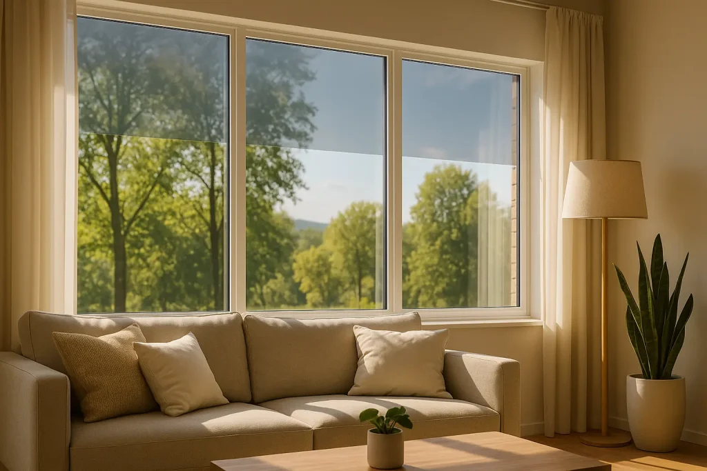Sonnenschutzfolie Wohnung: Effektiver Hitzeschutz & UV-Schutz-Beitragsbild