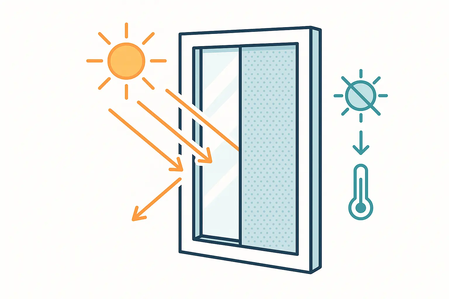 Sonnenschutzfolie Fenster
