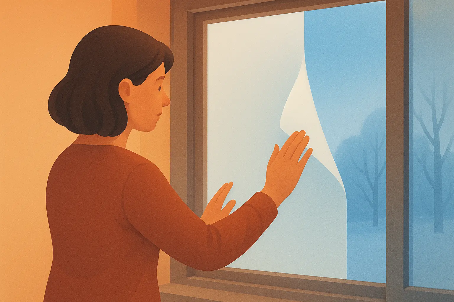 Milchglasfolie Fenster