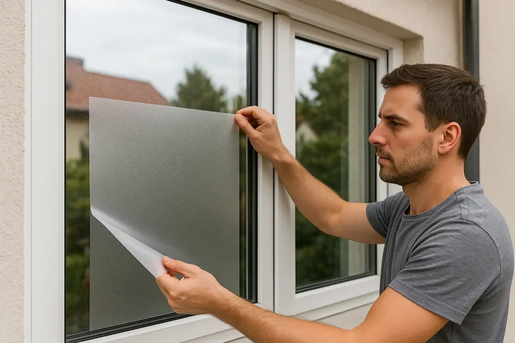 Fensterfolie Außen: Schutz vor Blicken, Hitze & UV-Beitragsbild