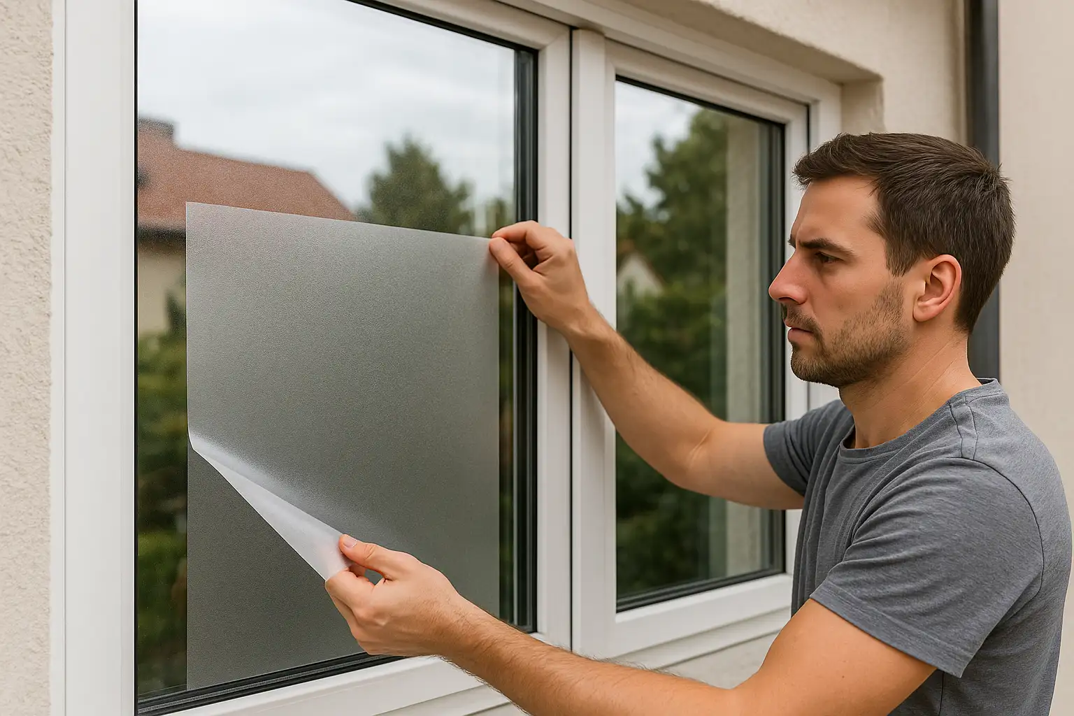Fensterfolie Außen: Schutz vor Blicken, Hitze & UV-Beitragsbild