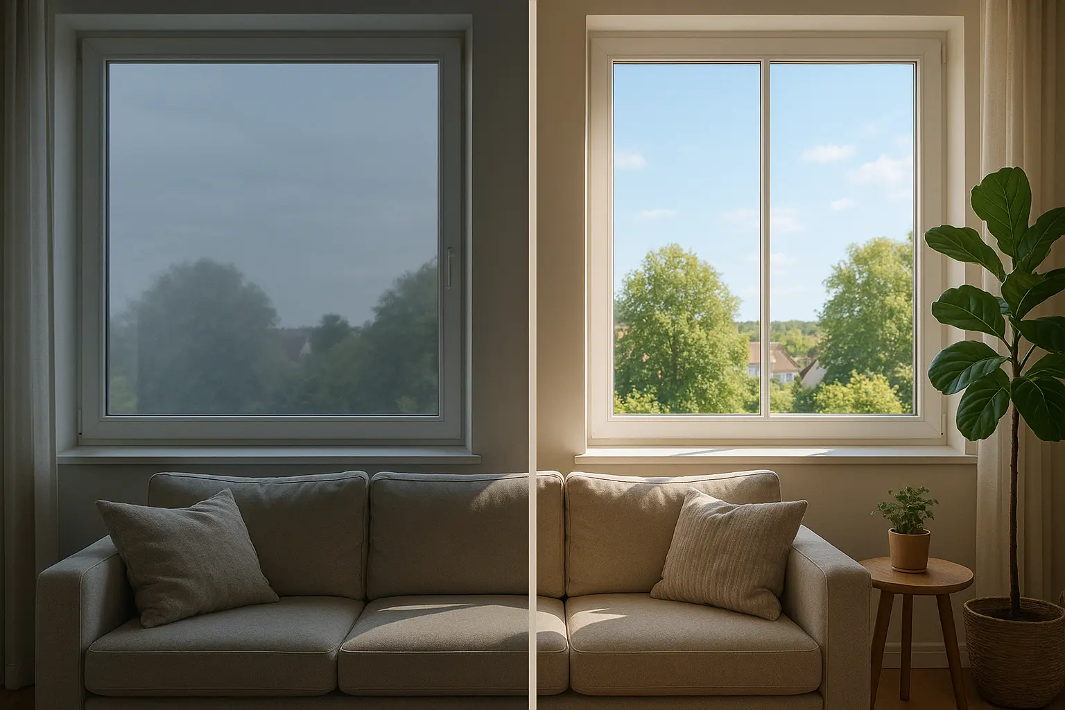 Hitzeschutzfolie Fenster