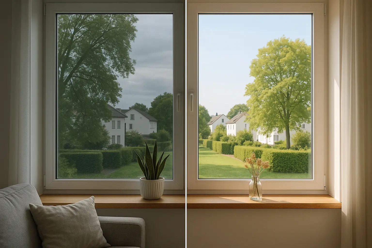 Sonnenschutzfolie Fenster Außen
