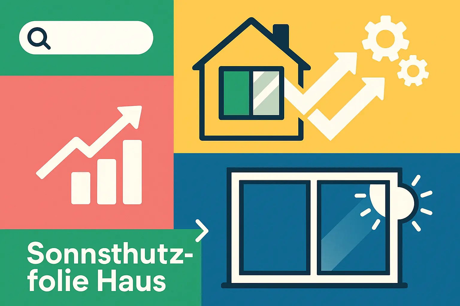 Sonnenschutzfolie Haus