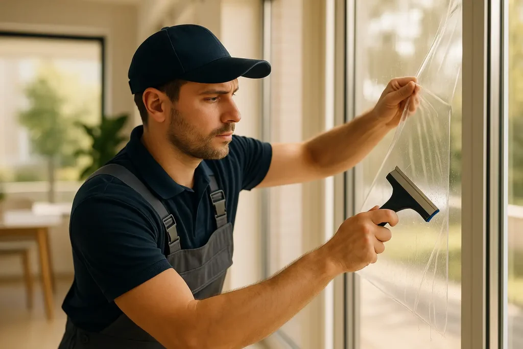 Fensterfolie Montage vom Profi: Blasenfrei, schnell & bundesweit-Beitragsbild