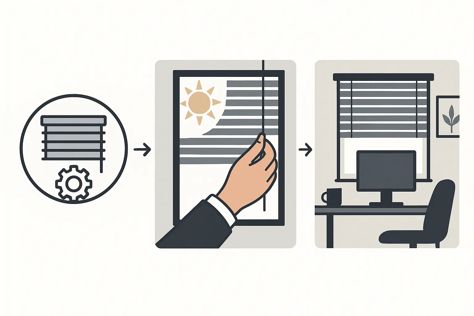 Blendung am Arbeitsplatz