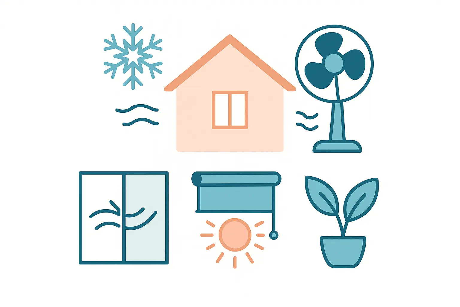 Wohnung ohne Klimaanlage Kühlen