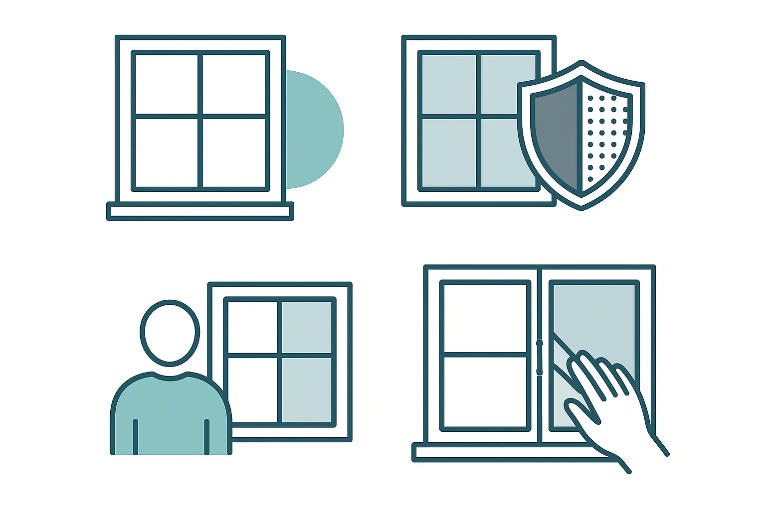 Fensterfolie Sichtschutz