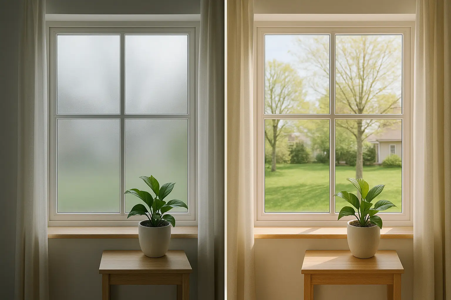 Fensterfolie Sichtschutz