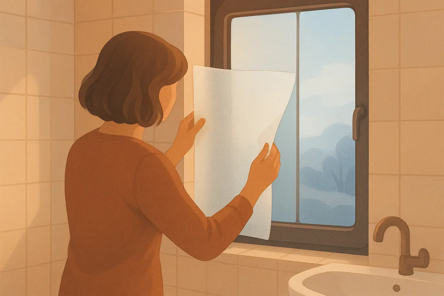 Fensterfolie Badezimmer