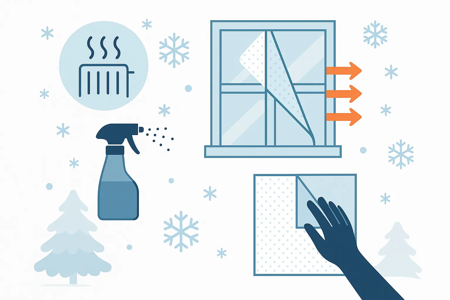 Isolierfolie Fenster Winter