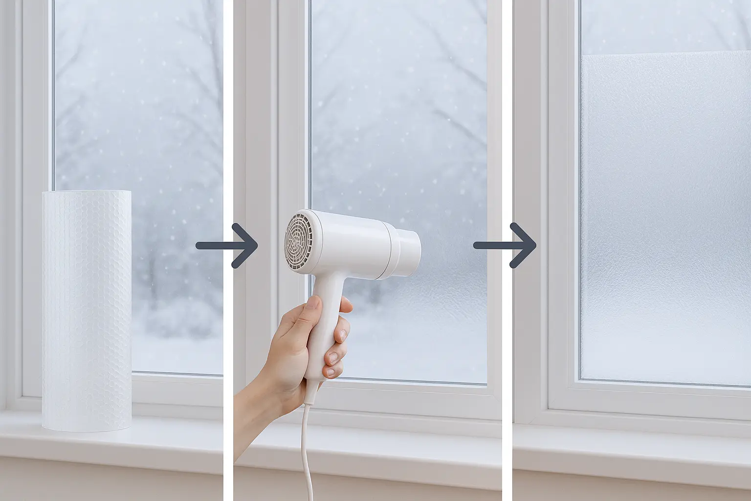 Isolierfolie Fenster Winter