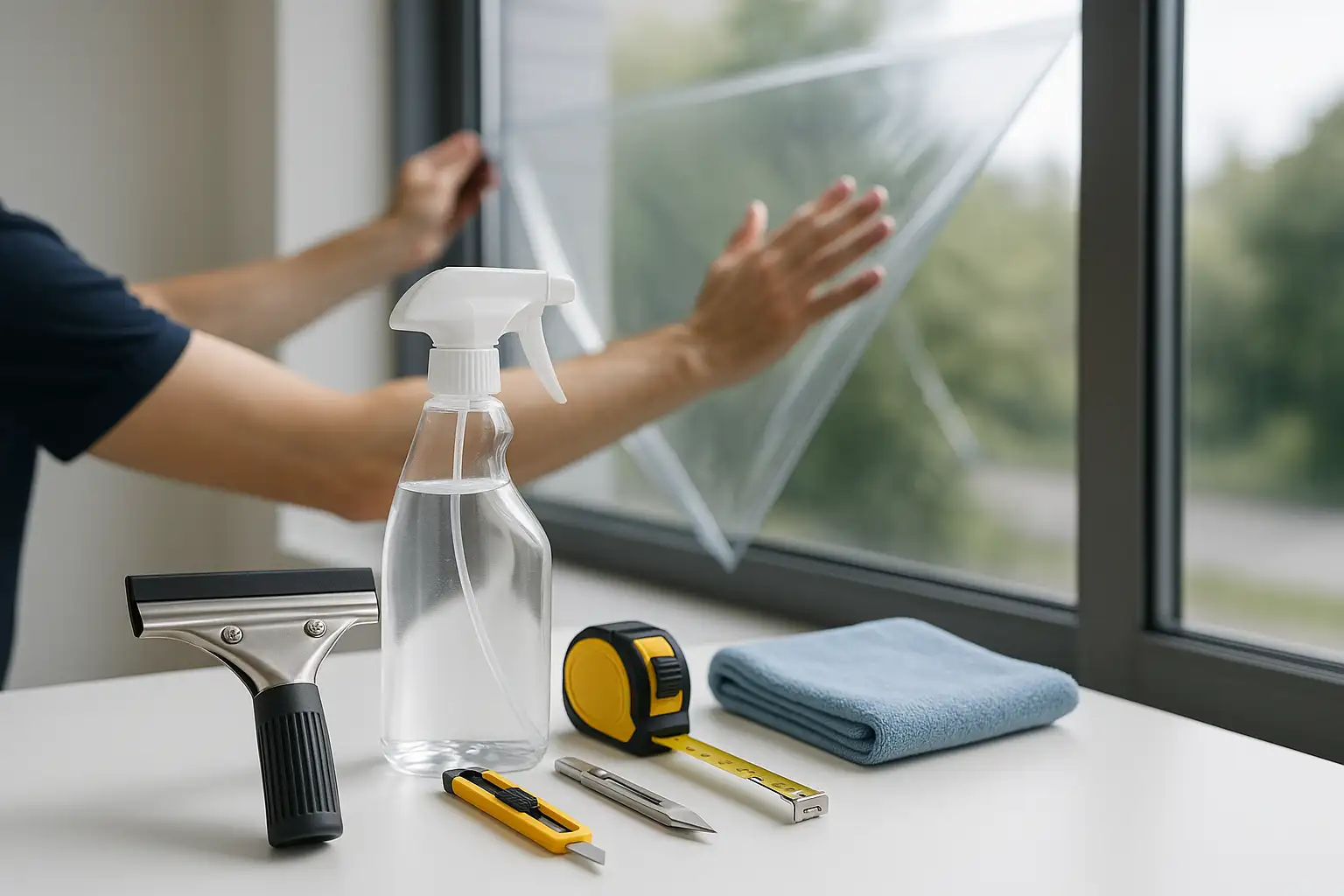 Fensterfolie Montage Set-Beitragsbild