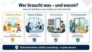Glassplitter sichern Splitterschutzfolien Bild1