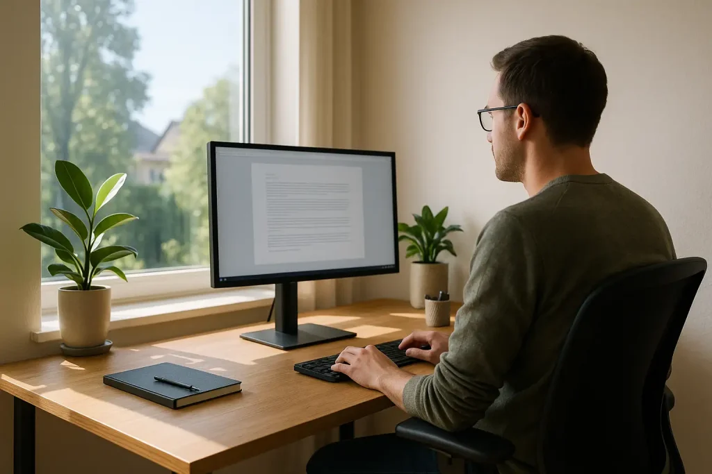 Homeoffice Blendung Fenster-Beitragsbild