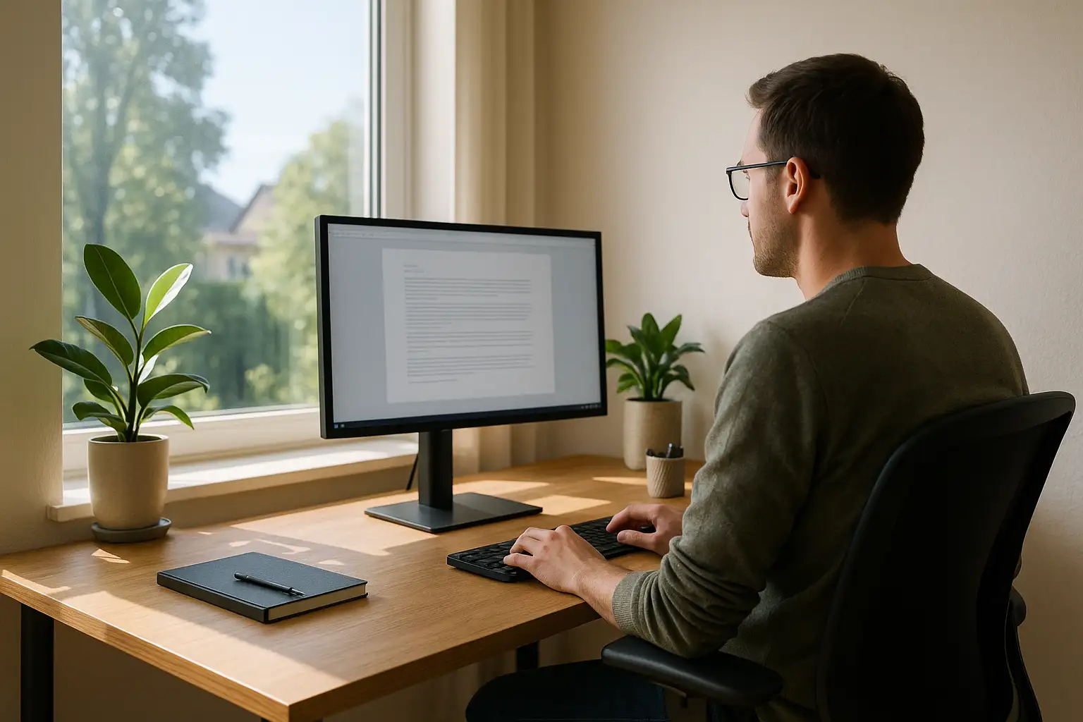 Homeoffice Blendung Fenster-Beitragsbild