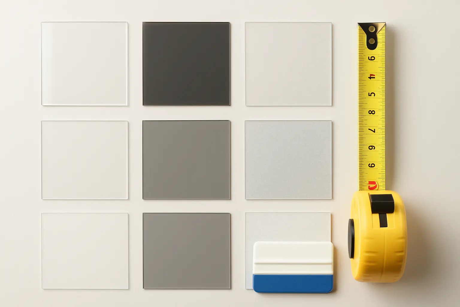 Montage von Fensterfolien nach Maß mit definierter Lichtdurchlässigkeit