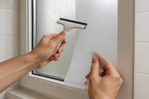 Bad Folie Fenster – Sichtschutz für Badezimmerfenster Bild3