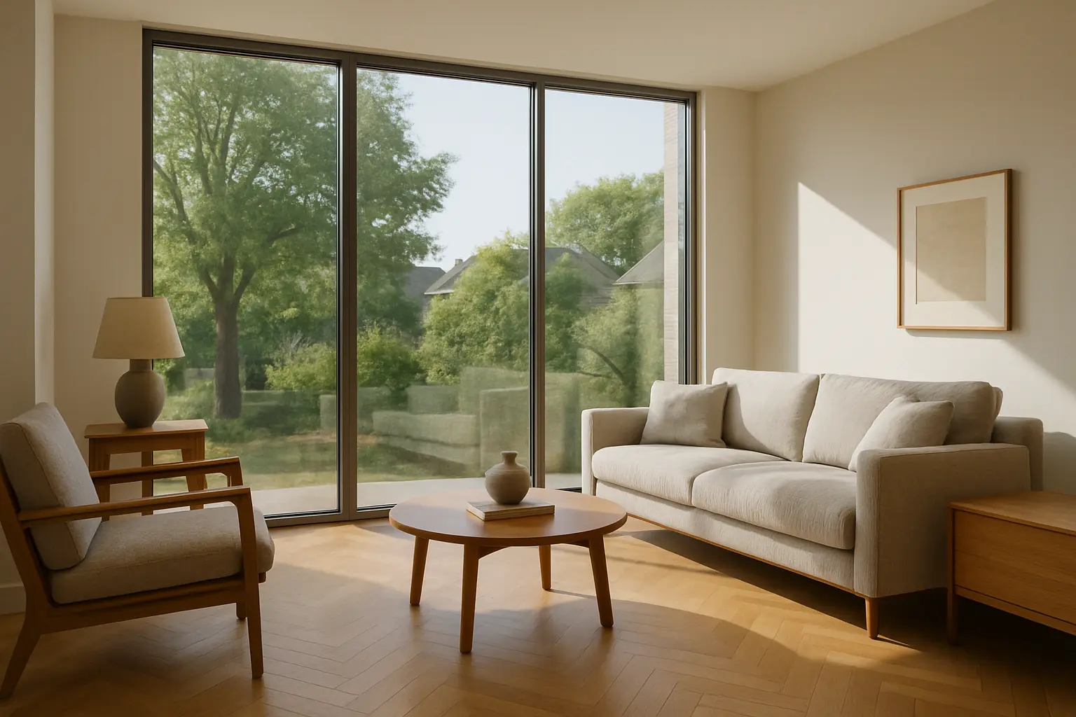 Fensterfolie gegen ausbleichen von Parkettboden – Bild 2