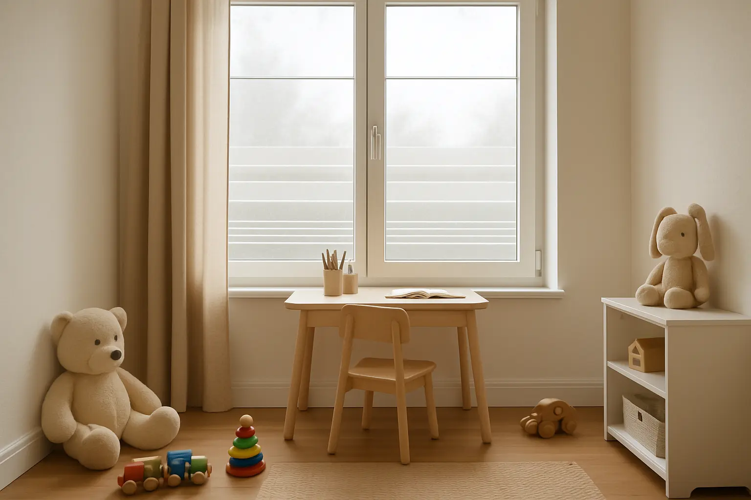 Fensterfolie Kinderzimmer Sichtschutz – Bild 2
