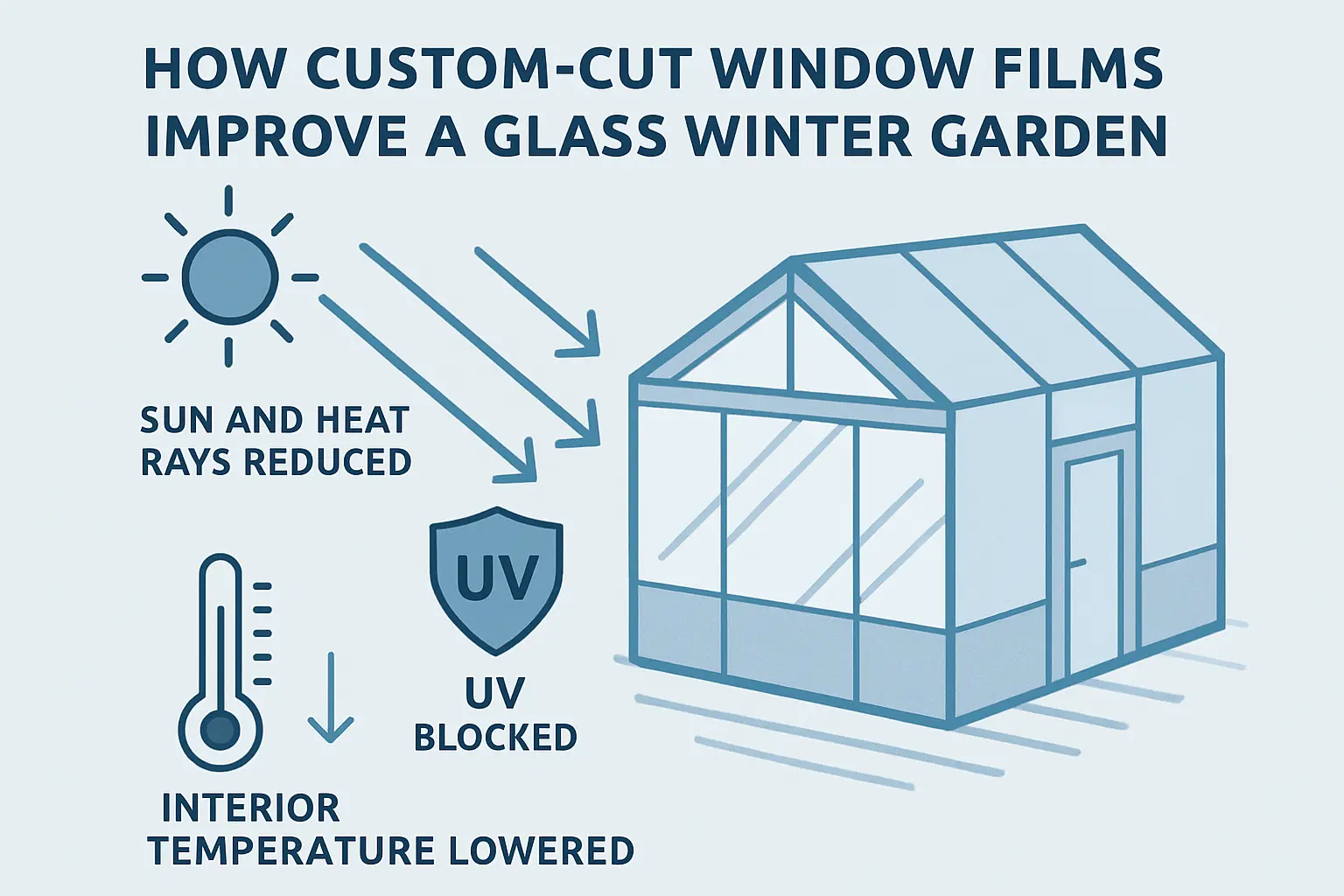Fensterfolien nach Maß für Wintergärten