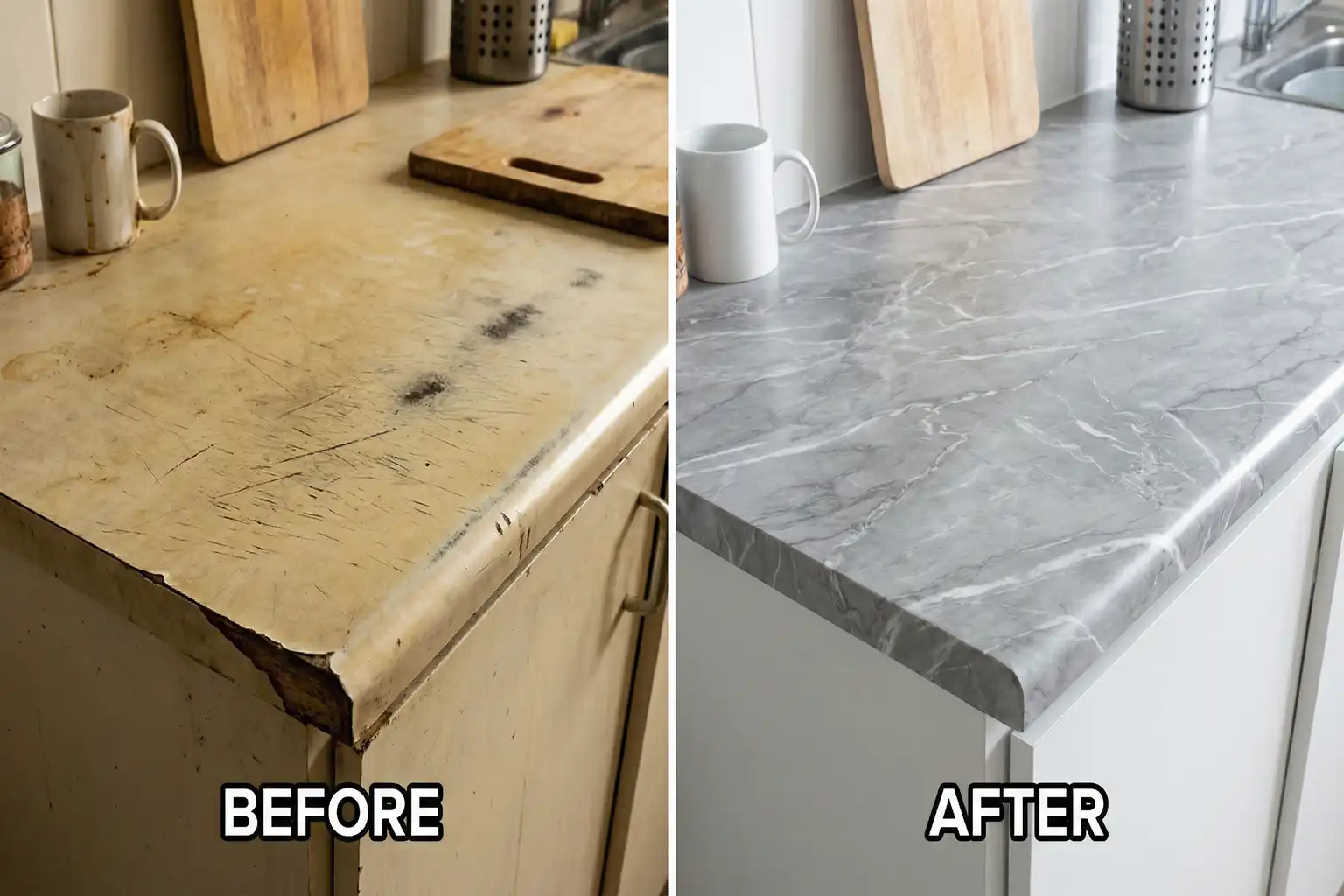 Möbelfolie Arbeitsplatte – Bild 3