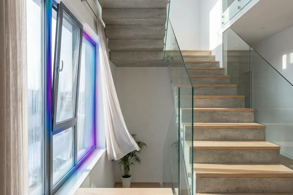 Offenes Treppenhaus mit Zugluft Durch Fenster-Beitragsbild