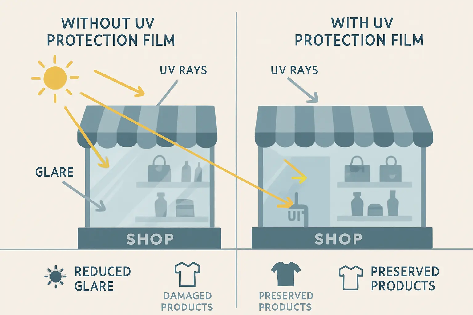 Schaufenster Blendung reduzieren – Bild 1