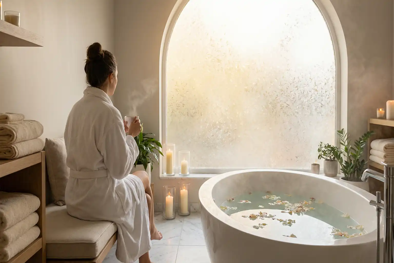 Sichtschutz für Badezimmerfenster – Bild 4