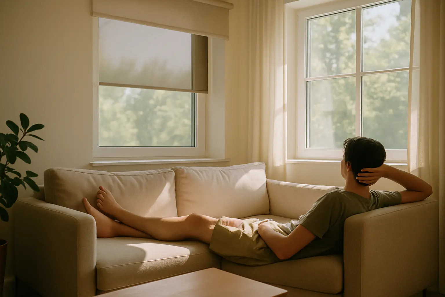 Sonnenschutz Mietwohnung ohne bohren – Bild 3