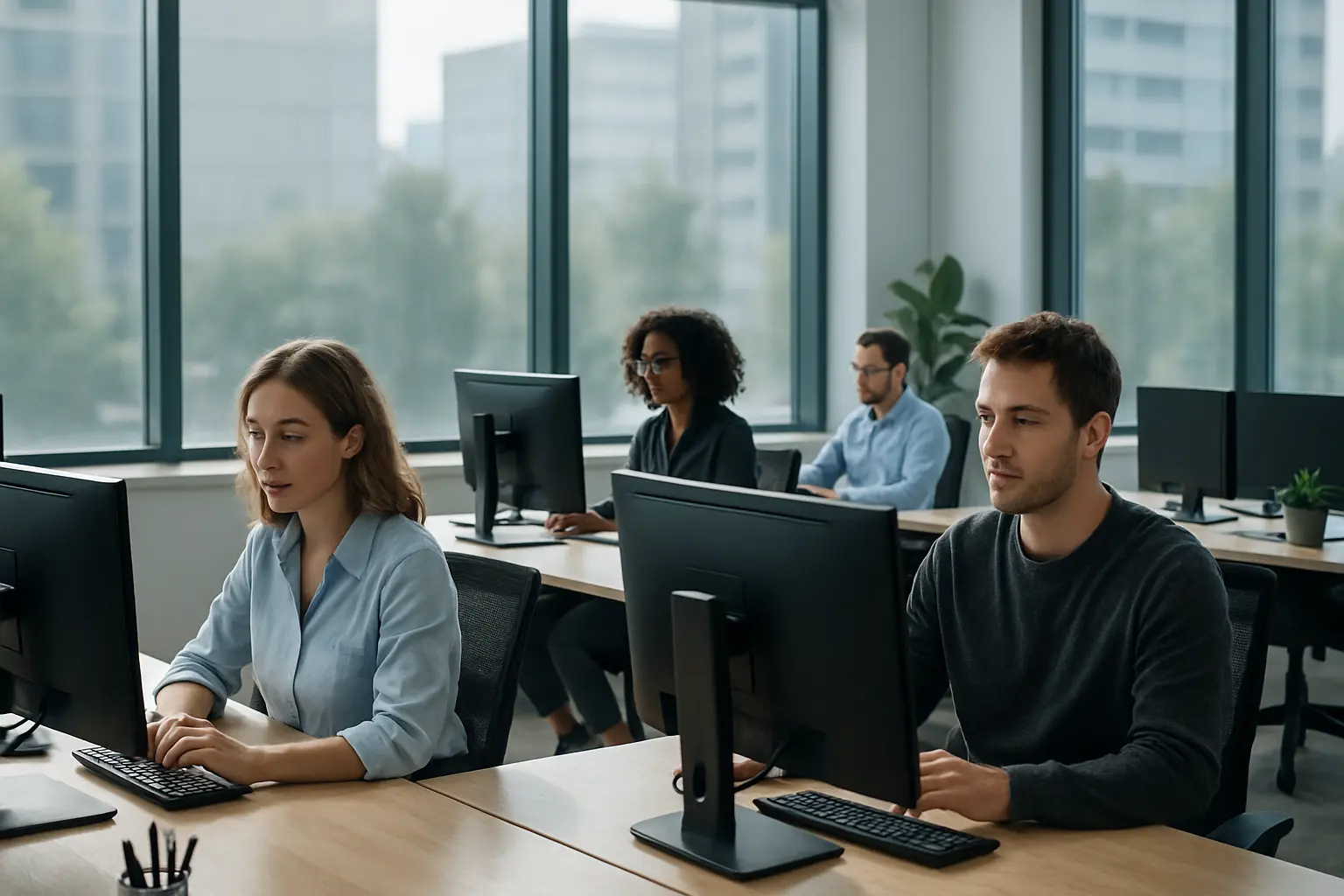 Welche Sonnenschutzfolien gibt es für große Bürofenster damit Monitore nicht mehr blenden – Bild 2