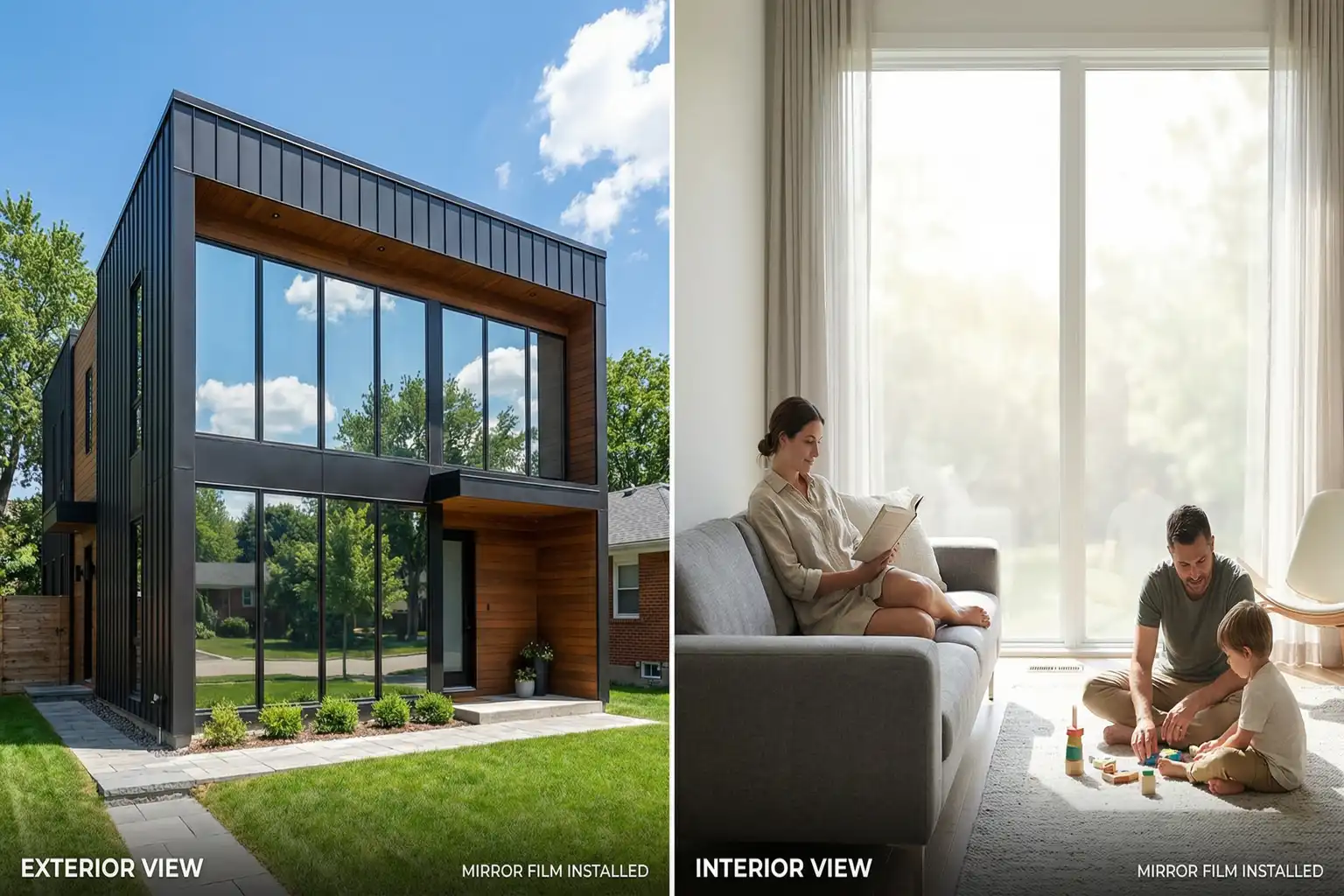 Spiegelfolie Fenster – Bild 4