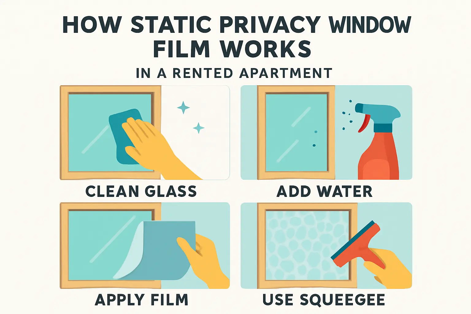 Statische Sichtschutzfolie für Mietwohnungen – Bild 1